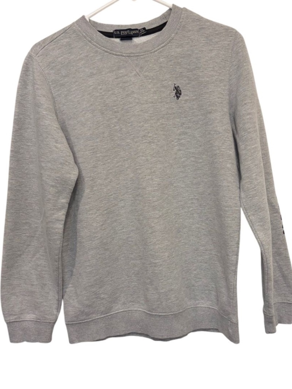 U.S. Polo Assn. Boys Print Sleeve Crewneck Sweatshirt